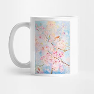 Cherry Blossoms under a Blue Sky Mug